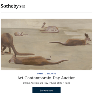 Art Contemporain Day Auction and more