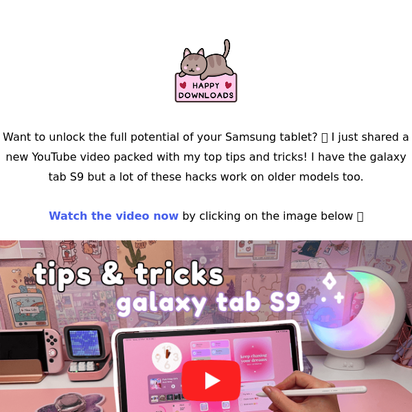 Galaxy Tab S9 Tips & Tricks! 💕 New video inside ✨