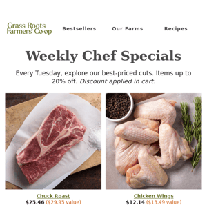 Weekly Chef Specials