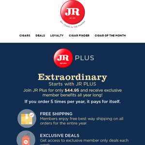 Join JR Plus now to access exclusive member benefits and savings