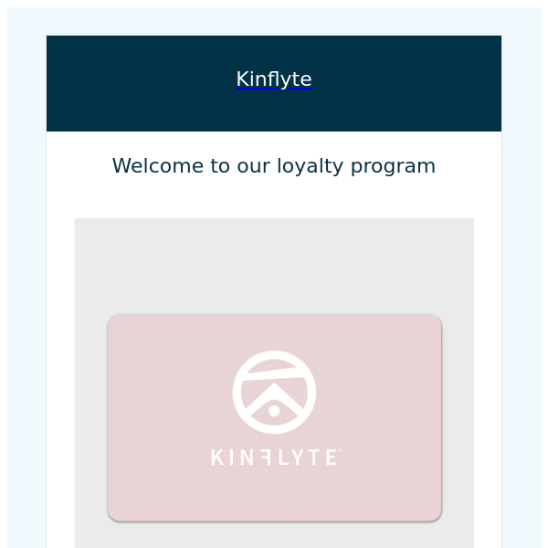 Welcome to your Kinflyte account!