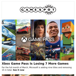 Xbox Game Pass Is Losing 7 More Games