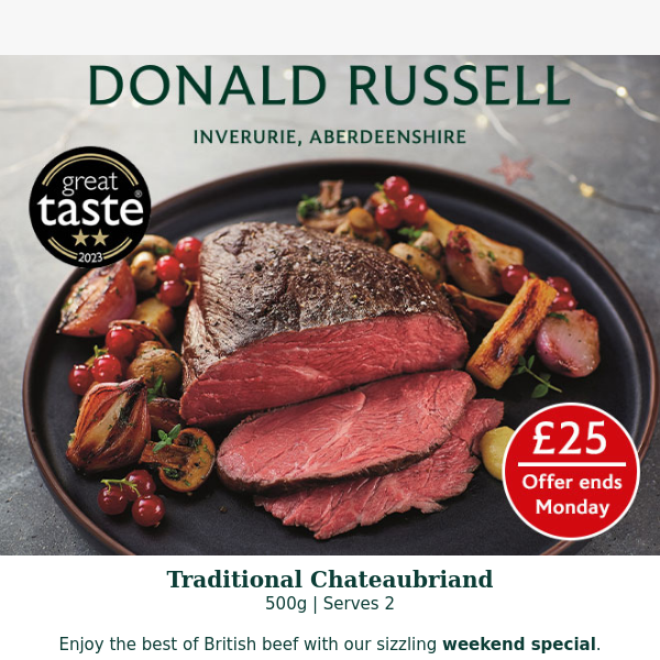 Weekend Special | Save £20 on Chateaubriand 💥🥩