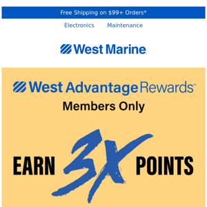 Alert: 3X points on marine audio & electronics!