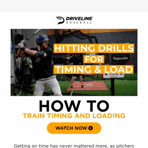 For Hitters: 3 Drills To Improve Timing and Load