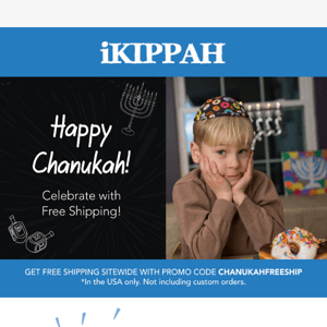 Our Chanukah Gift to You: Free Shipping 🎁