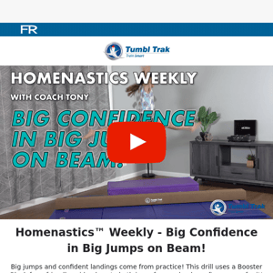 [Homenastics™ Weekly] Big Confidence in Big Jumps on Beam!