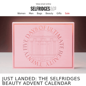 The Selfridges beauty advent calendar is here!