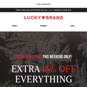 Last Day For An Extra 15% Off!