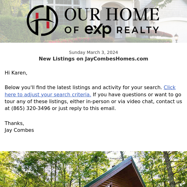 New Property Listings on JayCombesHomes.com