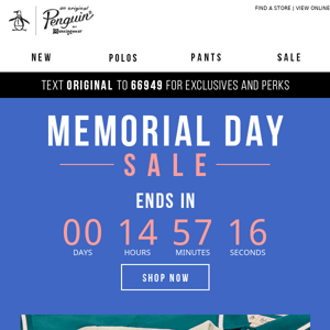 🎆 GRAND FINALE: The Memorial Day Sale Ends Tonight!