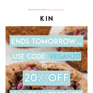 20% off ends tomorrow ⏰