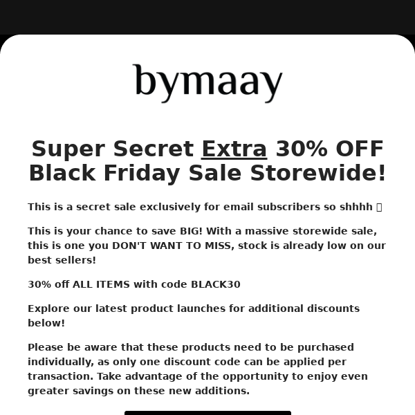 🎉 Black Friday Sale | 30% OFF 🚨💡
