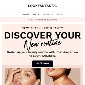 Your guide to what's NEW on LOOKFANTASTIC