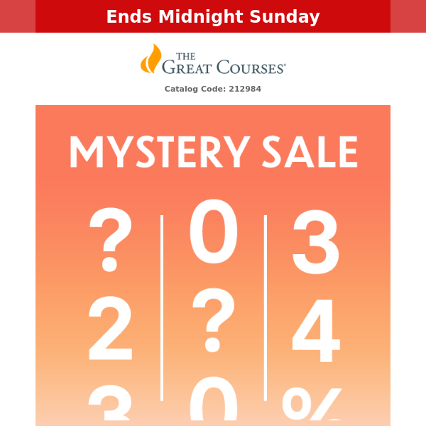 Final Day to Reveal Your Mystery Offer!