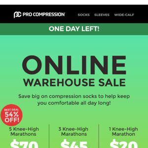 ⏰ Only One Day Left, Pro Compression!