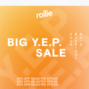 Shop our Y.E.P. Sale + find Your Everyday Pair