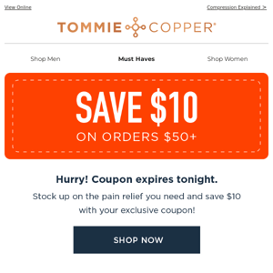 Your $10 coupon is waiting...