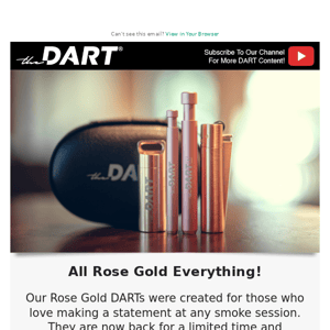 Our Rose Gold DART Set are back!