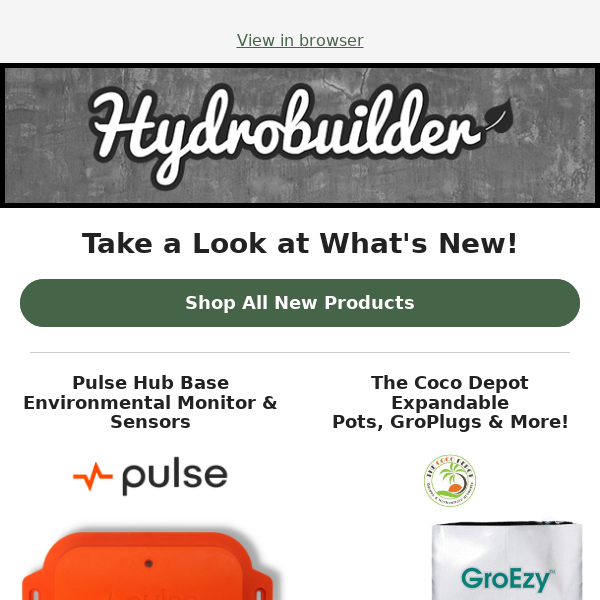 NEW! ✨ Pest Management, Nutrients, and More from Hydrobuilder.com