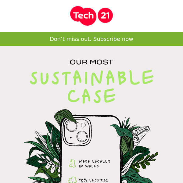 Sign Up to Tech21’s Plastic Revolution