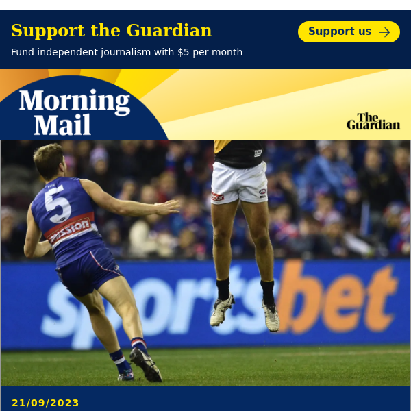 AFL's gambling problem | Morning Mail from Guardian Australia