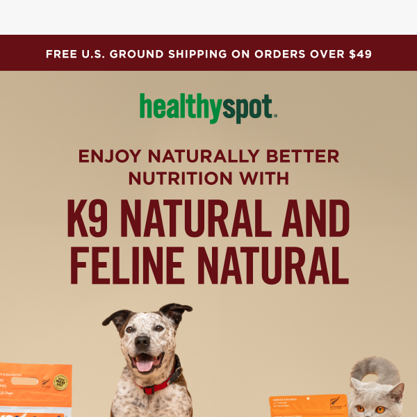 Save on K9 Natural And Feline Natural This Month!
