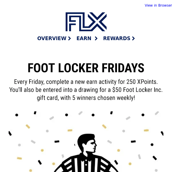 Foot Locker Fridays: Earn XPoints, Win Gift Cards