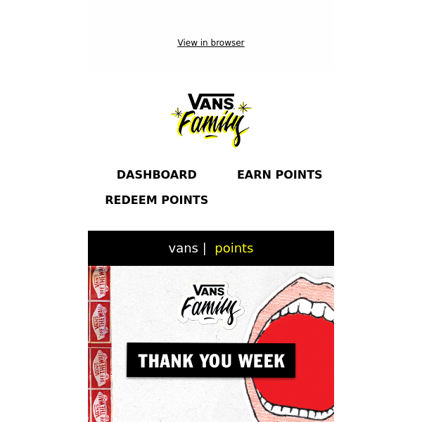30% off, just for you – it's Thank You Week - Vans