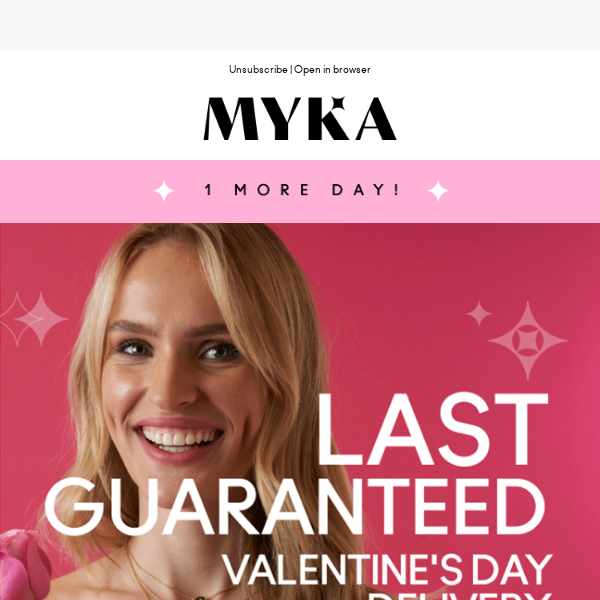 24Hrs Left: Delivery in time for Valentine's Day