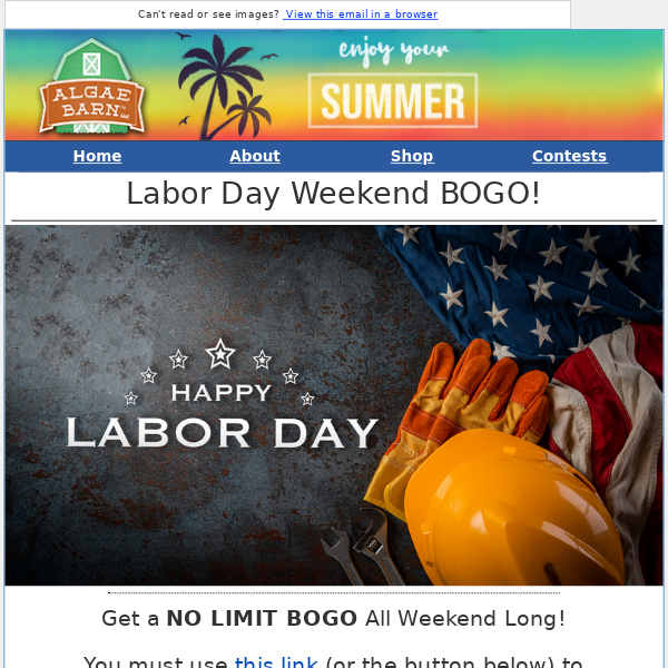 Come Get This Labor Day Weekend BOGO!