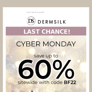 ⏰ FINAL CALL for 60% Off at DermSilk.com