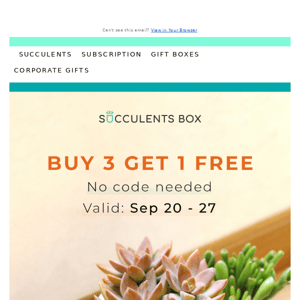 Don't forget to get a free plant this weekend