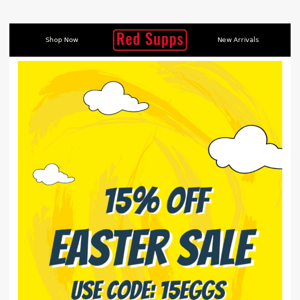 🐰 Easter Sale! Get 15% off all supplements.