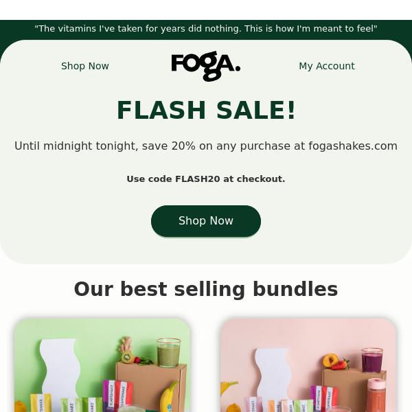 Flash Sale at FOGA