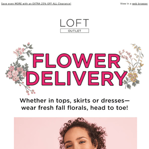 Fresh fall florals, now up to 60% OFF!