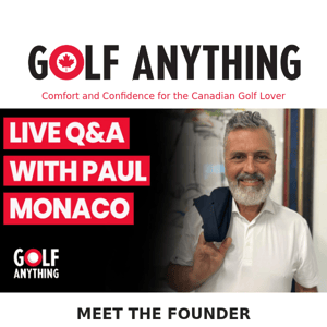 Let's chat about anything golf related.
