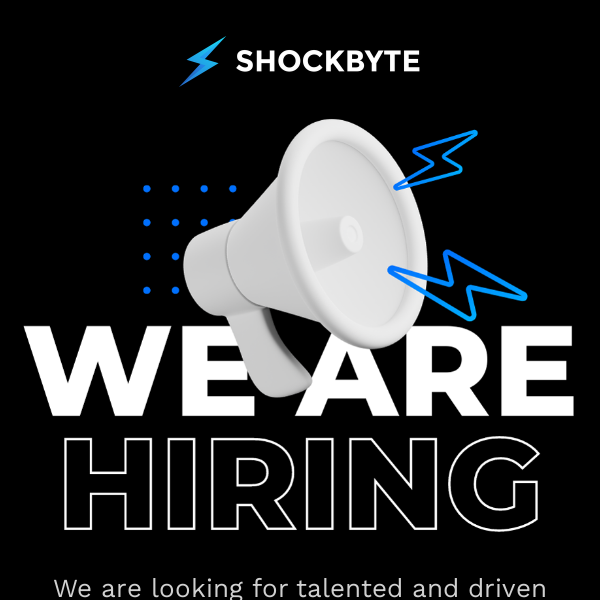 ⚡We're hiring—come and grow with Shockbyte!