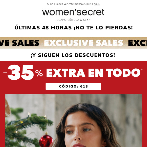 ¡-35% EXTRA en TODO! Últimas 48 horas