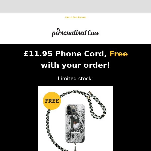 £11.95 Phone Cord, Free with your order