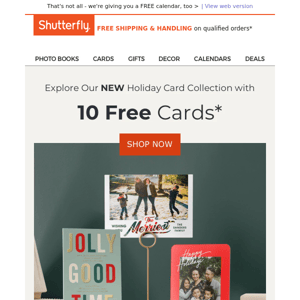 We're treating you to 10 COMPLIMENTARY cards - check out our new styles!