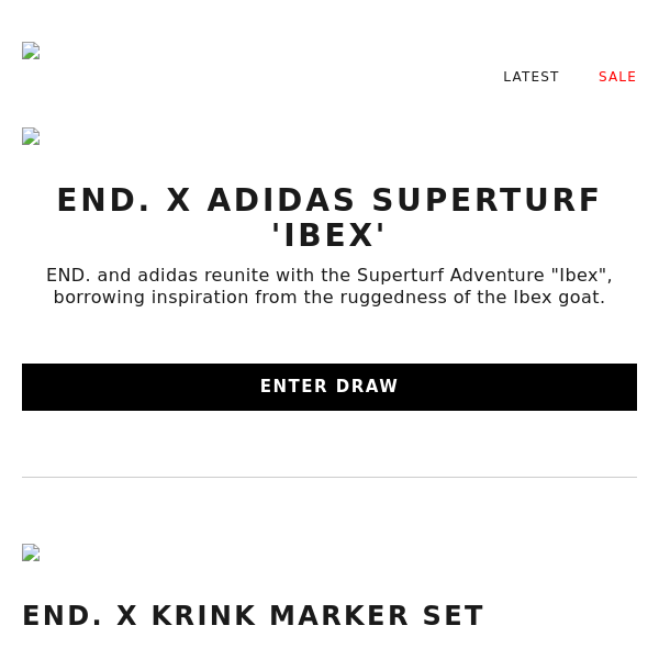 END. x adidas Superturf 'Ibex' - Register now