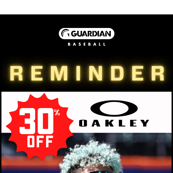 REMINDER 🎉 30% Off Oakley Sunglasses – Grab Yours Today! 😎