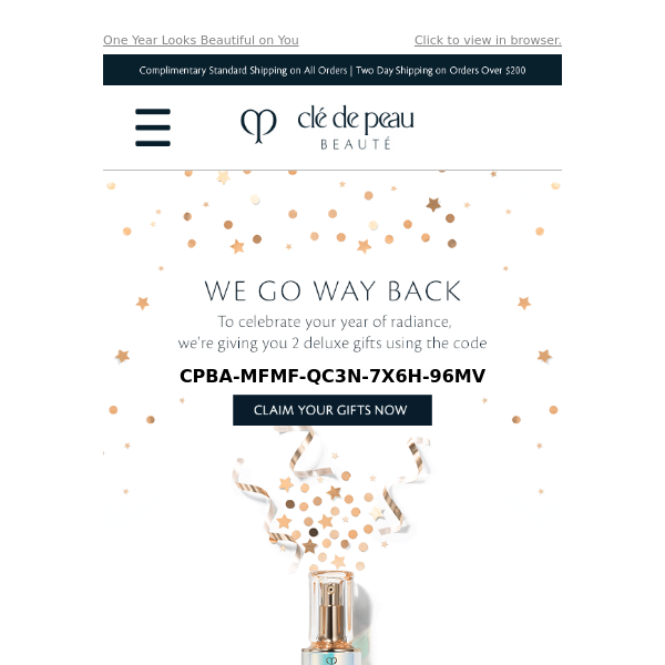 Cle de Peau Beaute, Happy Anniversary! Celebrate with a Deluxe Gift
