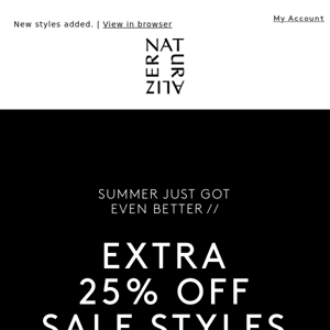 This is too good: Extra 25% off sale styles is on