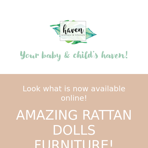 RATTAN DOLLS FURNITURE!