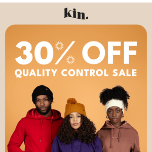 30% Off Quality Control Sale