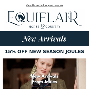 15% off New Season Joules
