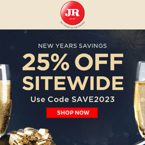 The countdown's begun! This deal won't last: 25% off sitewide