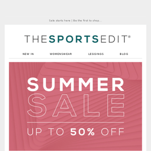 SUMMER SALE: Up to 50% Off!